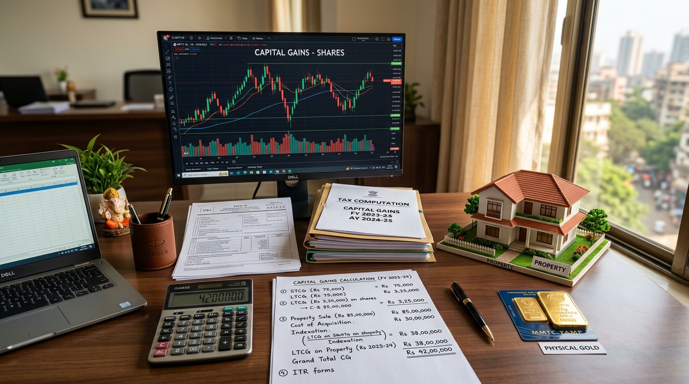 Capital Gains Tax in India: Equity, Gold & Real Estate Rules (Budget 2024 Update)
